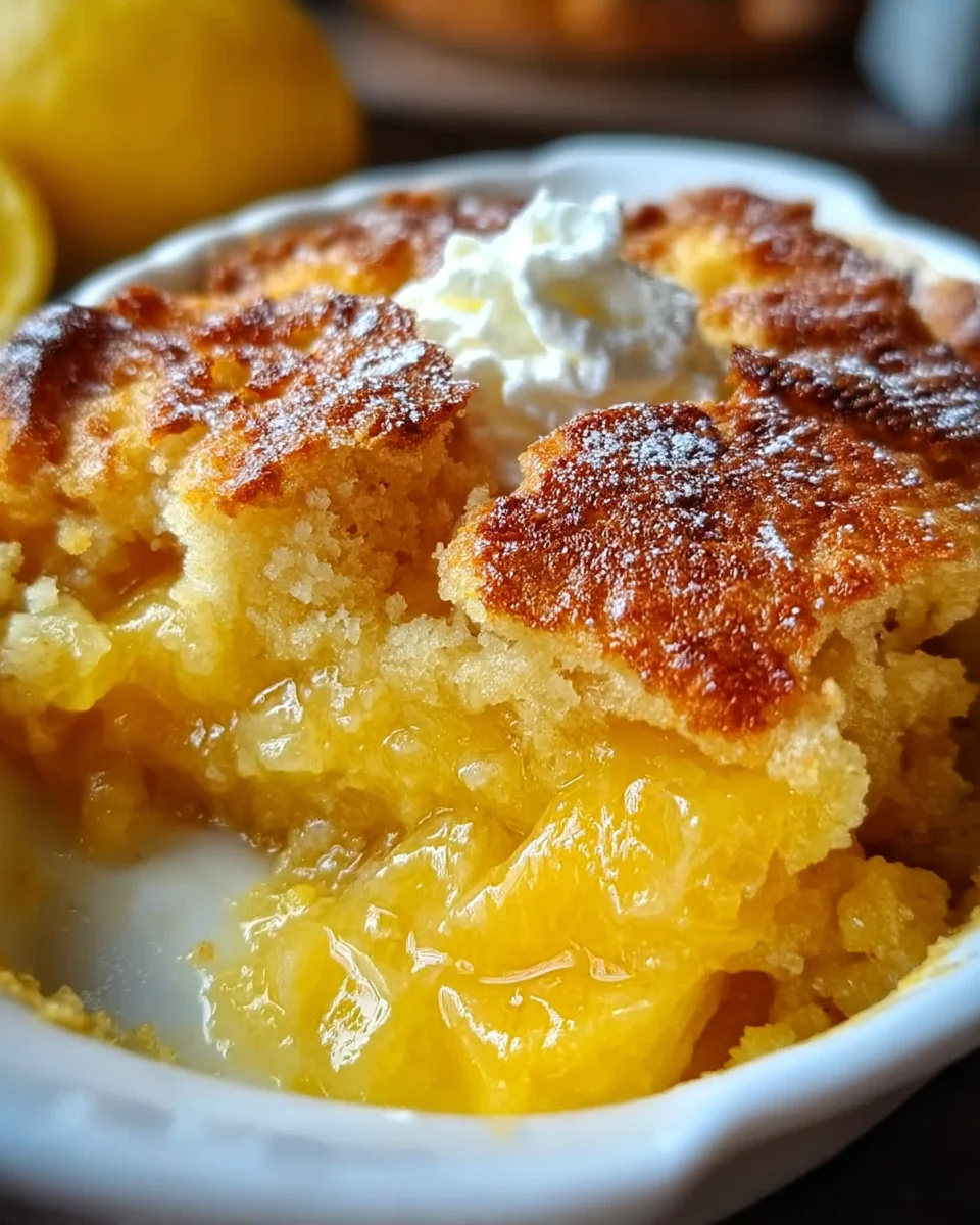 Magic Lemon Cobbler