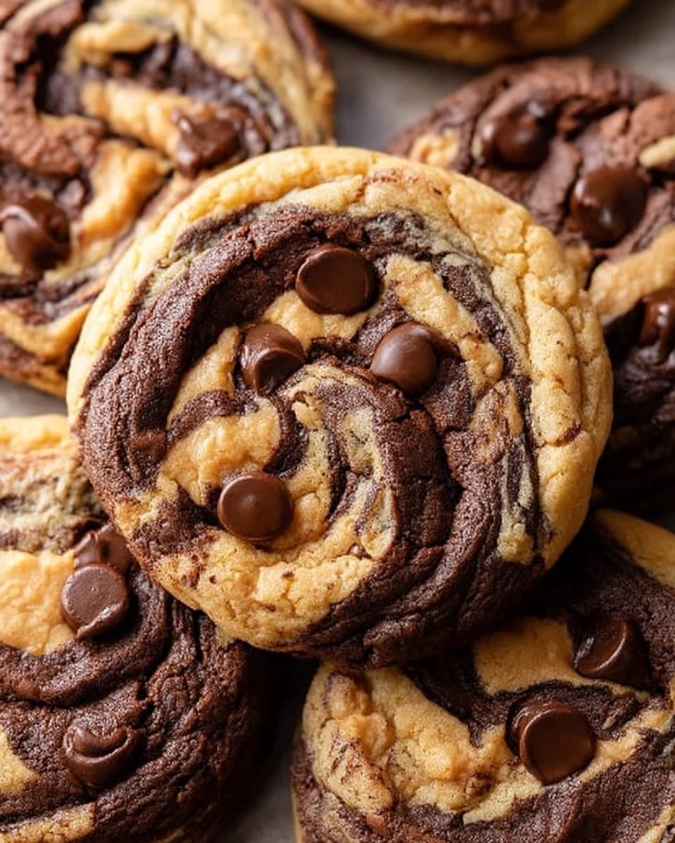 Peanut Butter Brownie Swirl Cookies