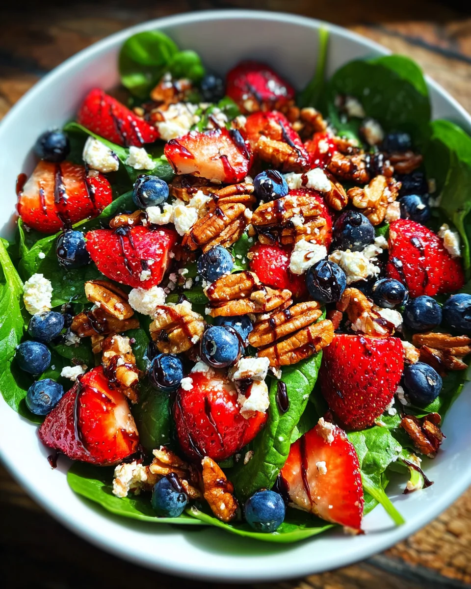 15-Minute Strawberry Spinach Salad