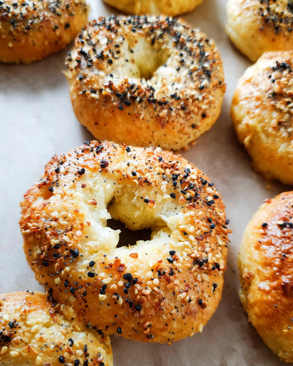 3 Ingredient Air Fryer Bagels