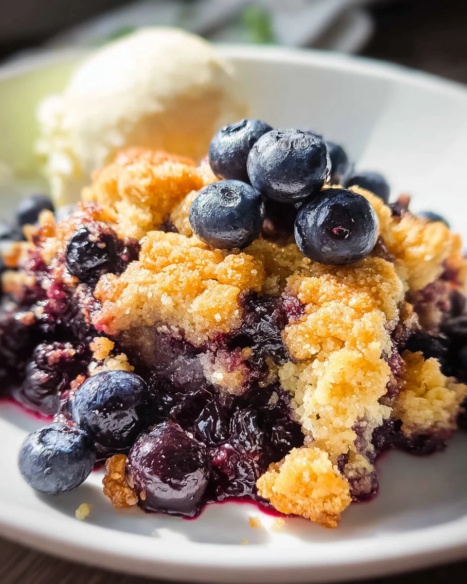 4 Ingredient Blueberry Cobbler 14 4
