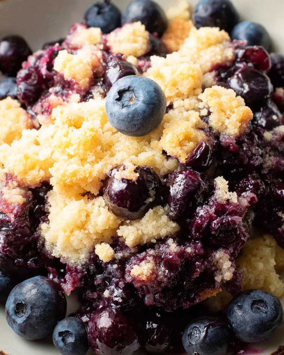 4 Ingredient Blueberry Cobbler 15 4
