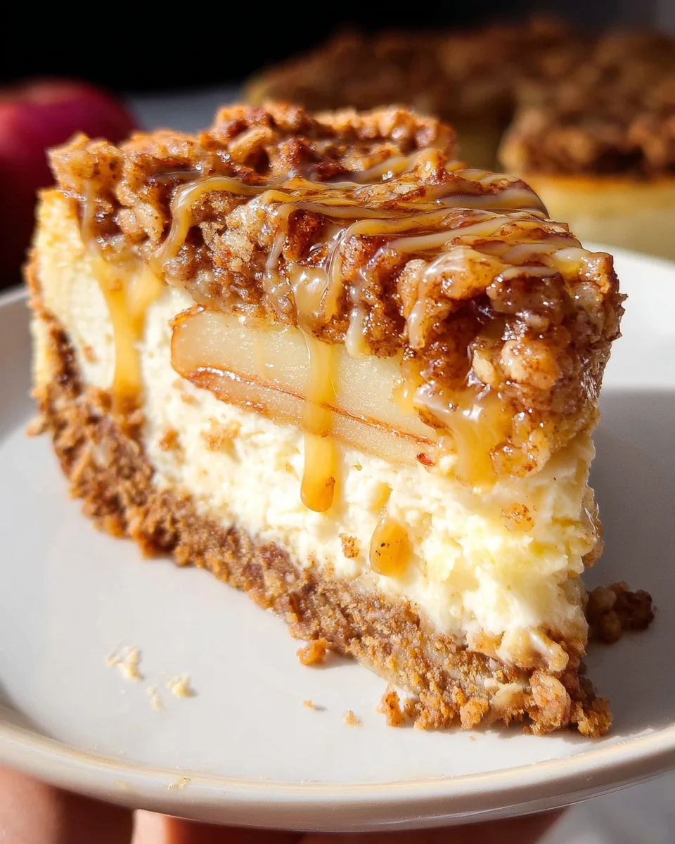 Apple Crisp Cheesecake