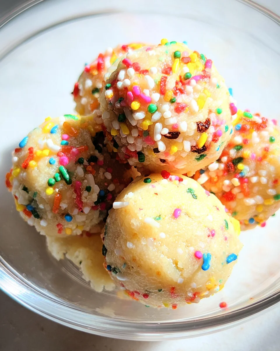 Applesauce Birthday Cake Protein Balls 16 Applesauce