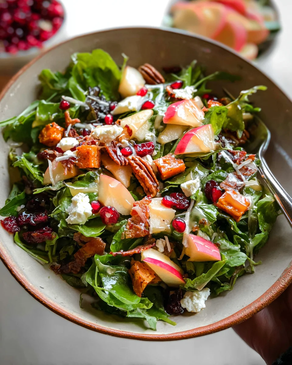 Autumn Salad with Apple Cider Vinaigrette