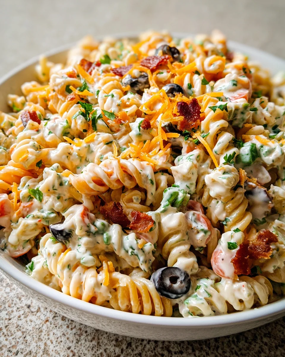Bacon Ranch Pasta Salad