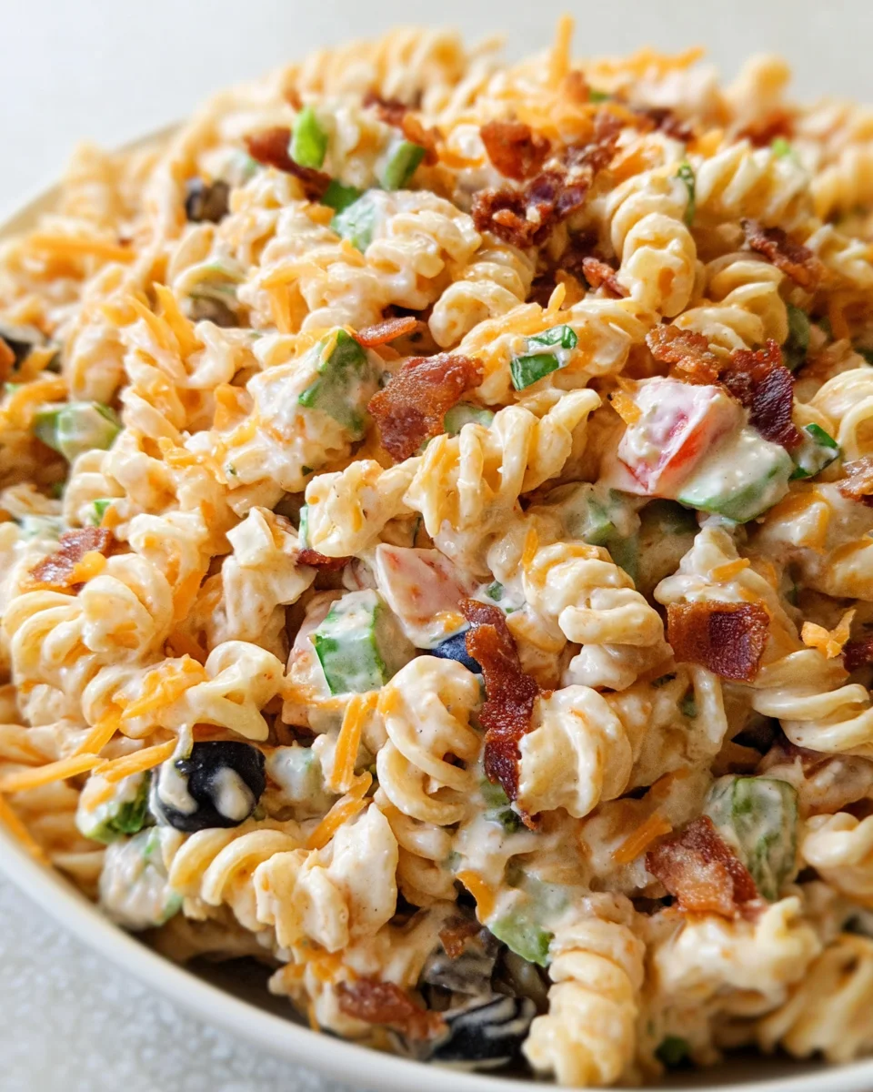 Bacon Ranch Pasta Salad 20 Bacon