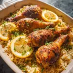 Baked Chicken Legs and Rice 31 Baked Chicken Legs and Rice