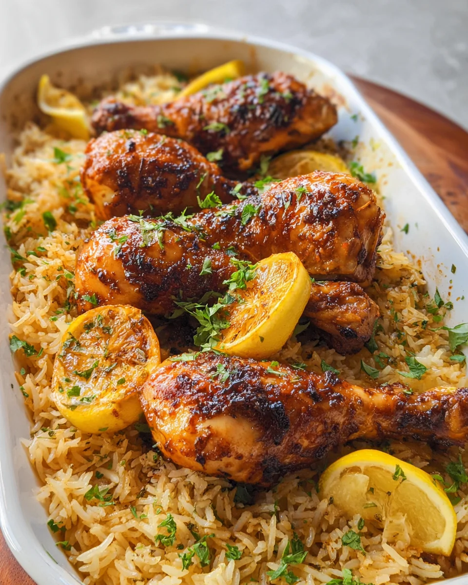Baked Chicken Legs and Rice 29 Baked