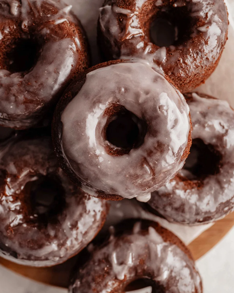 Baked Chocolate Cake Doughnuts