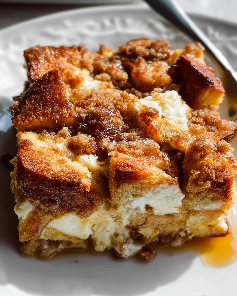 Baked Cream Cheese French Toast Casserole 21 Baked