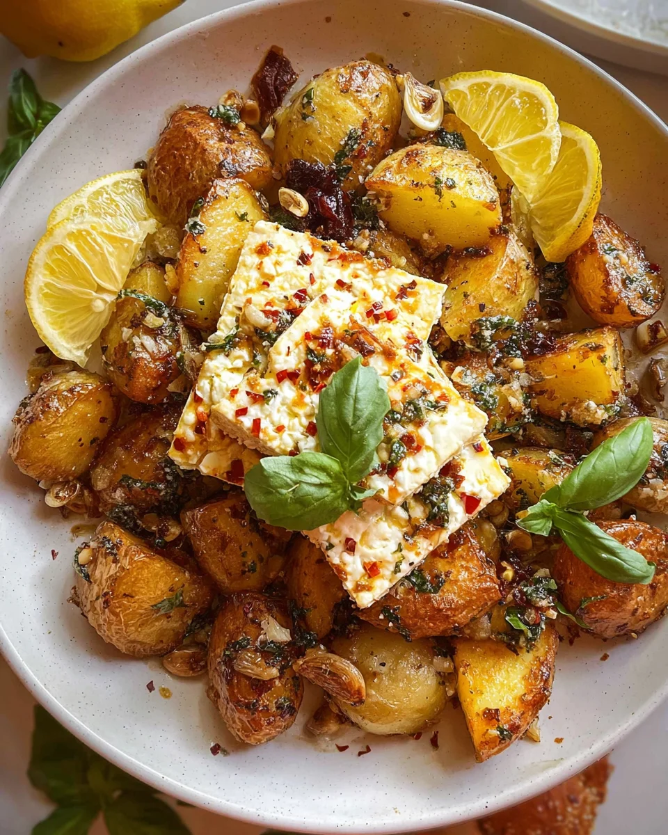 Baked Feta Potatoes
