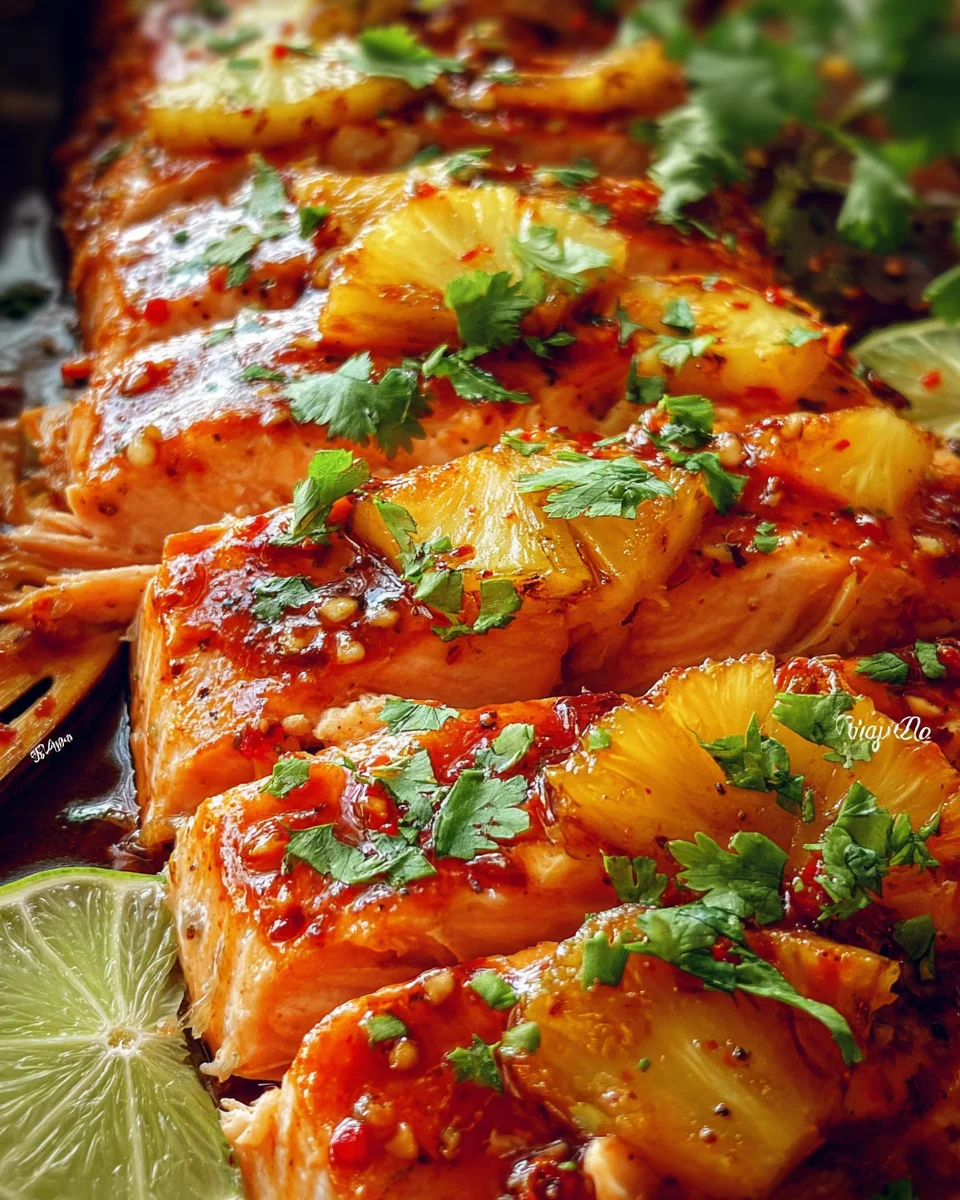 Baked Pineapple Salmon