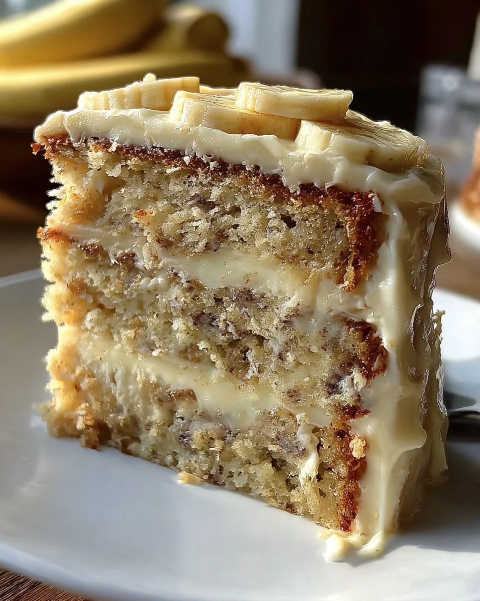 Banana Cake with Cream Cheese Frosting