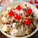 Banana Split Fluff Salad 20 Banana Split Fluff Salad