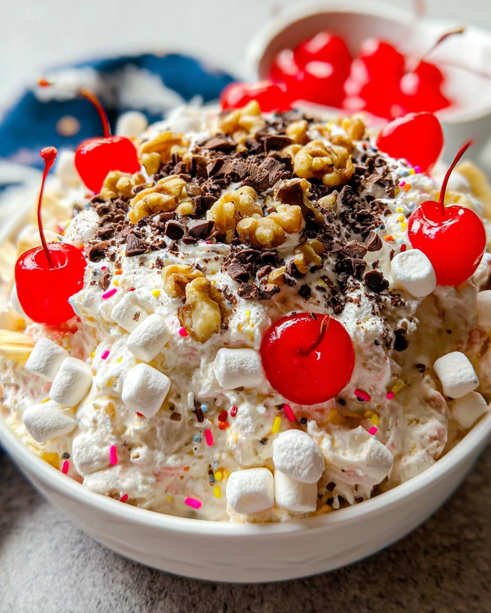 Banana Split Fluff Salad 18 Banana