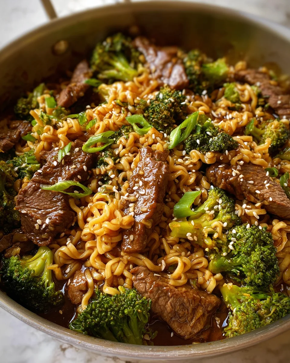 Beef and Broccoli Ramen Stir Fry 20 Beef