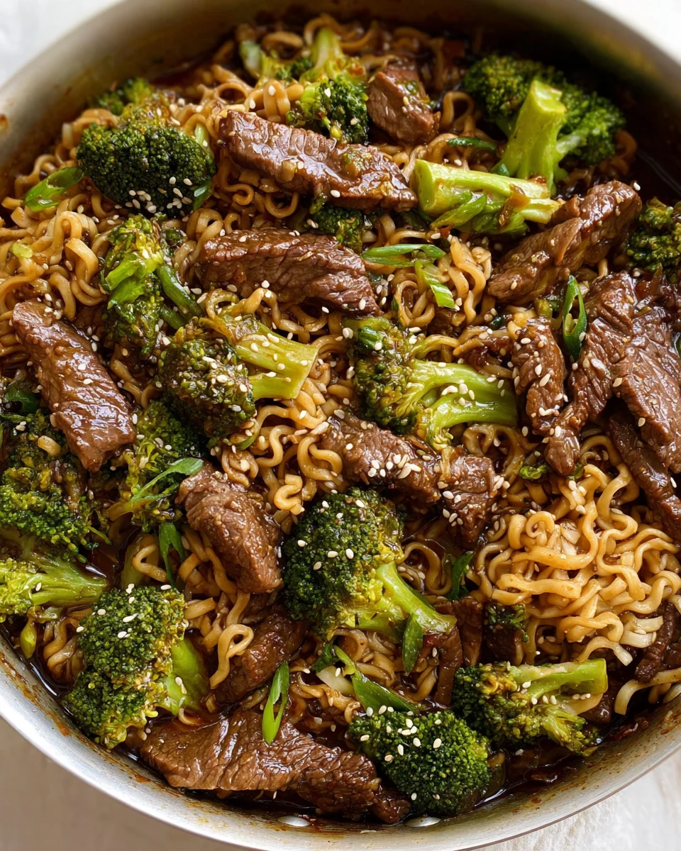 Beef and Broccoli Ramen Stir Fry 21 Beef