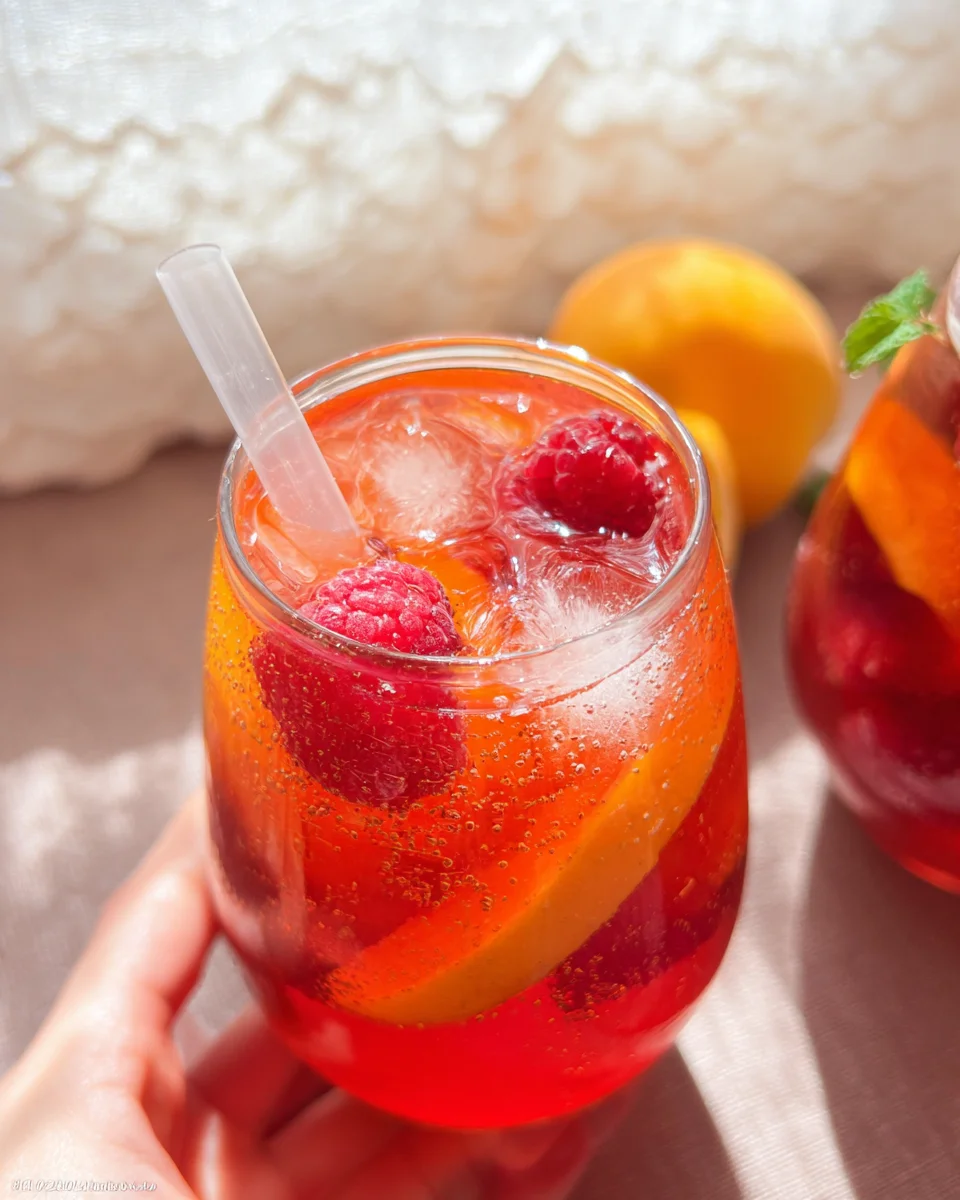 Bellini Peach Raspberry Iced Tea 14 Bellini