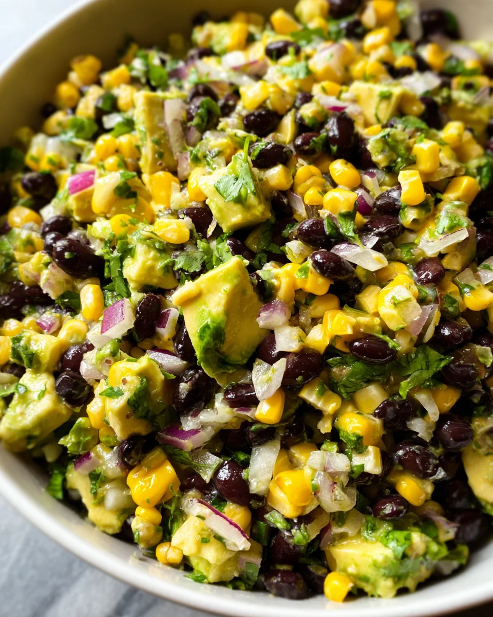 Black Bean Corn Avocado Salad