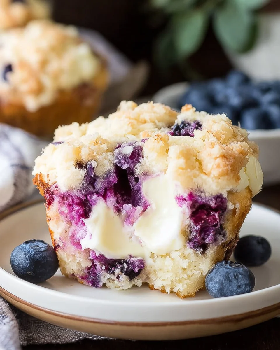 Blueberry Cream Cheese Muffins