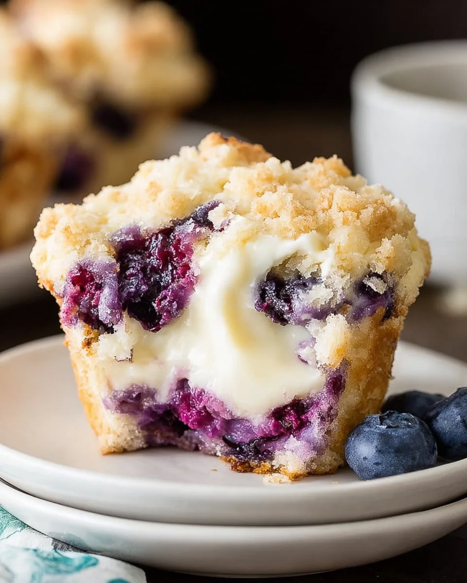 Blueberry Cream Cheese Muffins 18 Blueberry