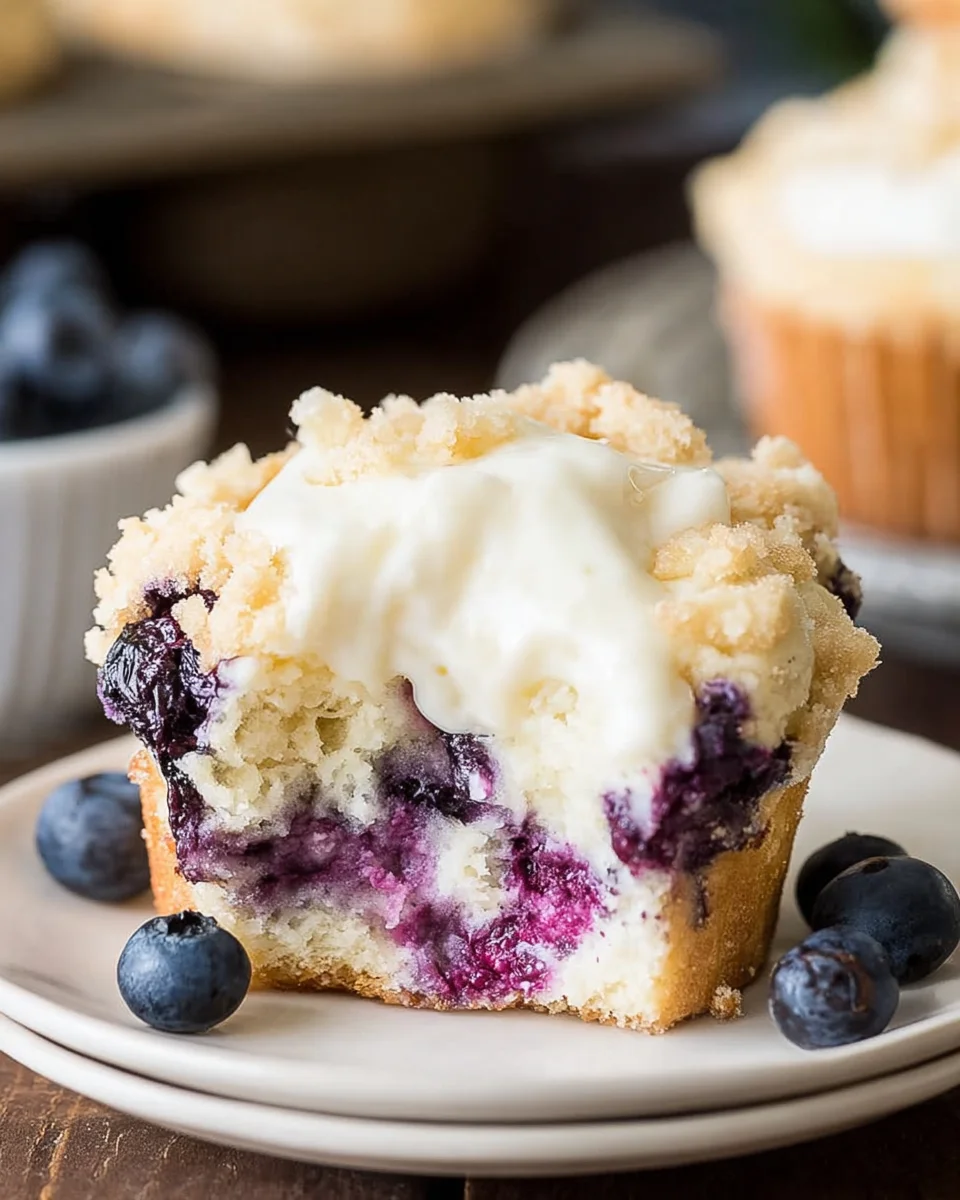 Blueberry Cream Cheese Muffins 19 Blueberry