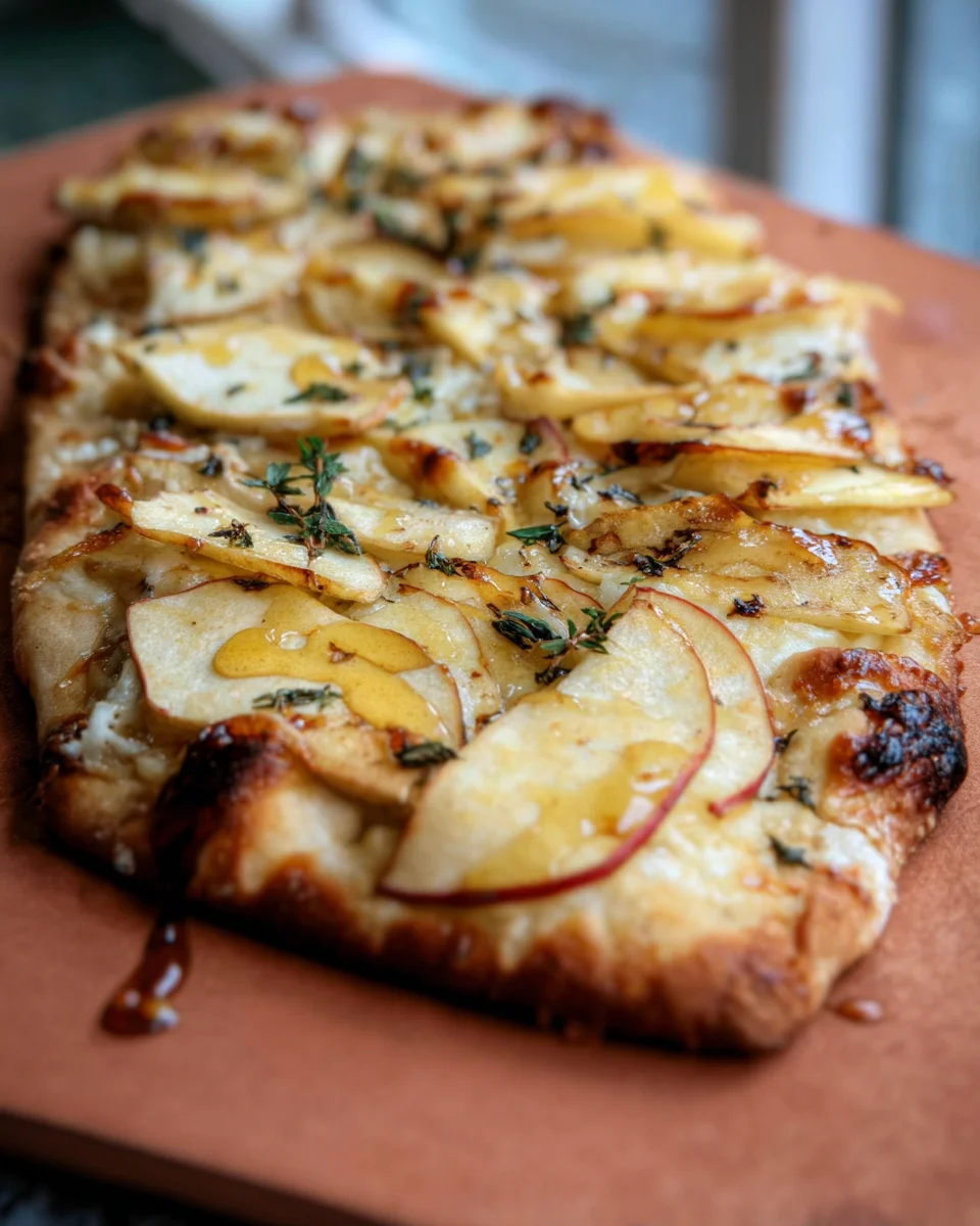 Brie and Apple Flatbread