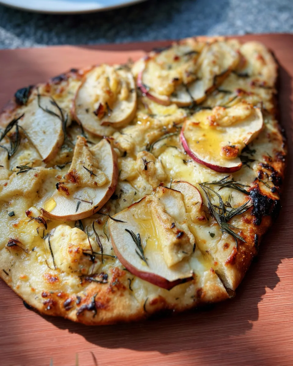 Brie and Apple Flatbread 17 Brie