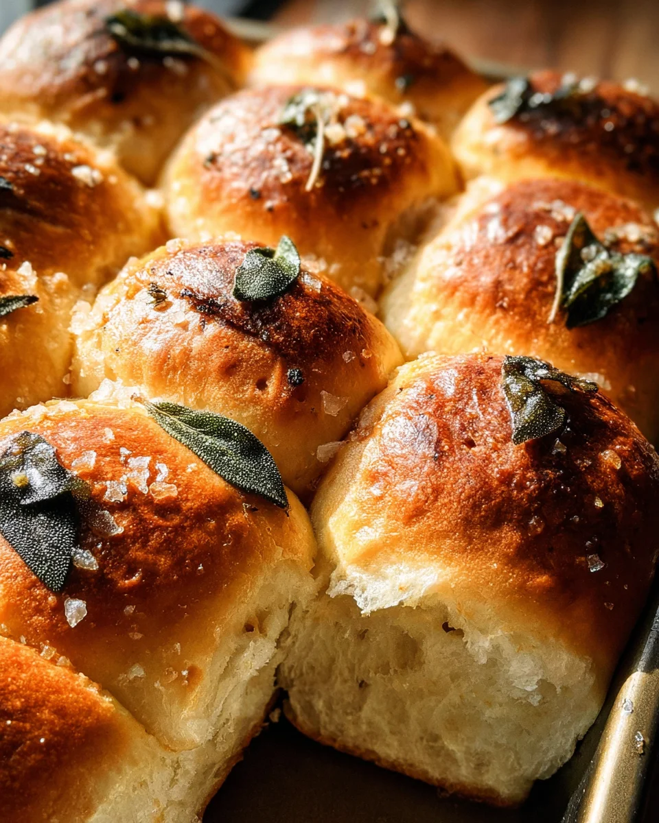 Brown Butter Sage Dinner Rolls