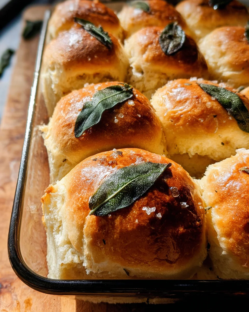Brown Butter Sage Dinner Rolls 20 Brown