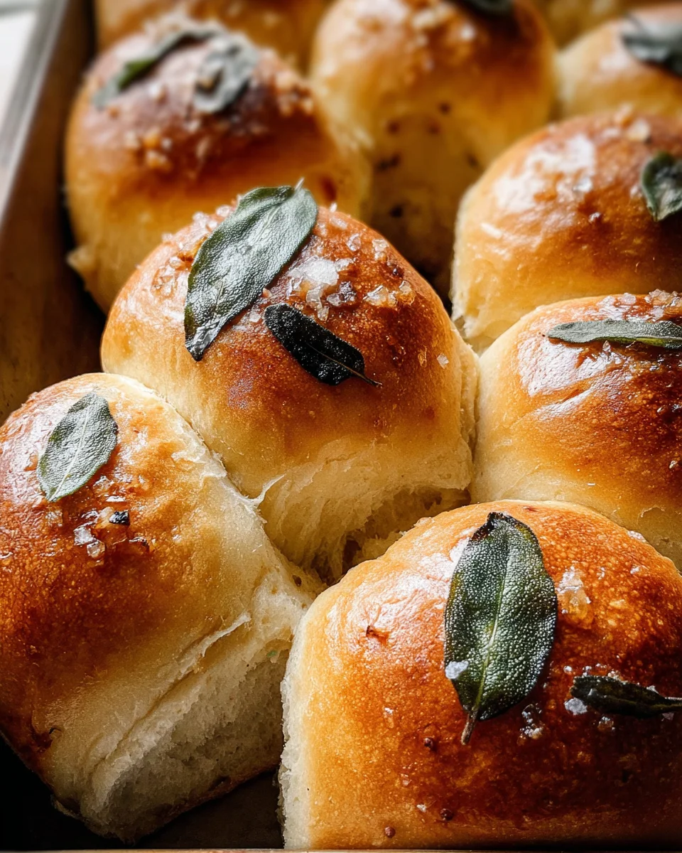 Brown Butter Sage Dinner Rolls 21 Brown