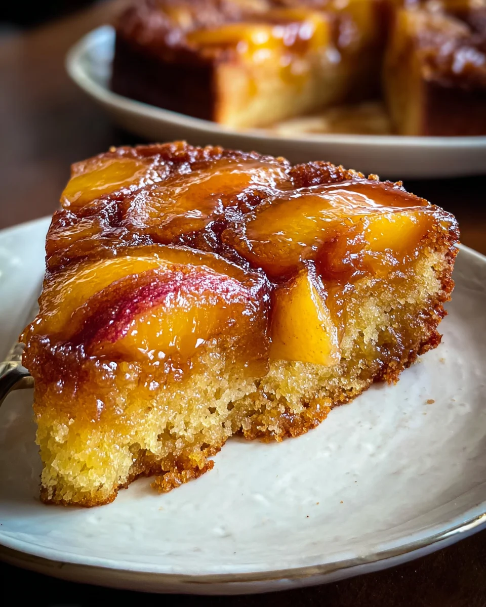 Brown Sugar Peach Cake
