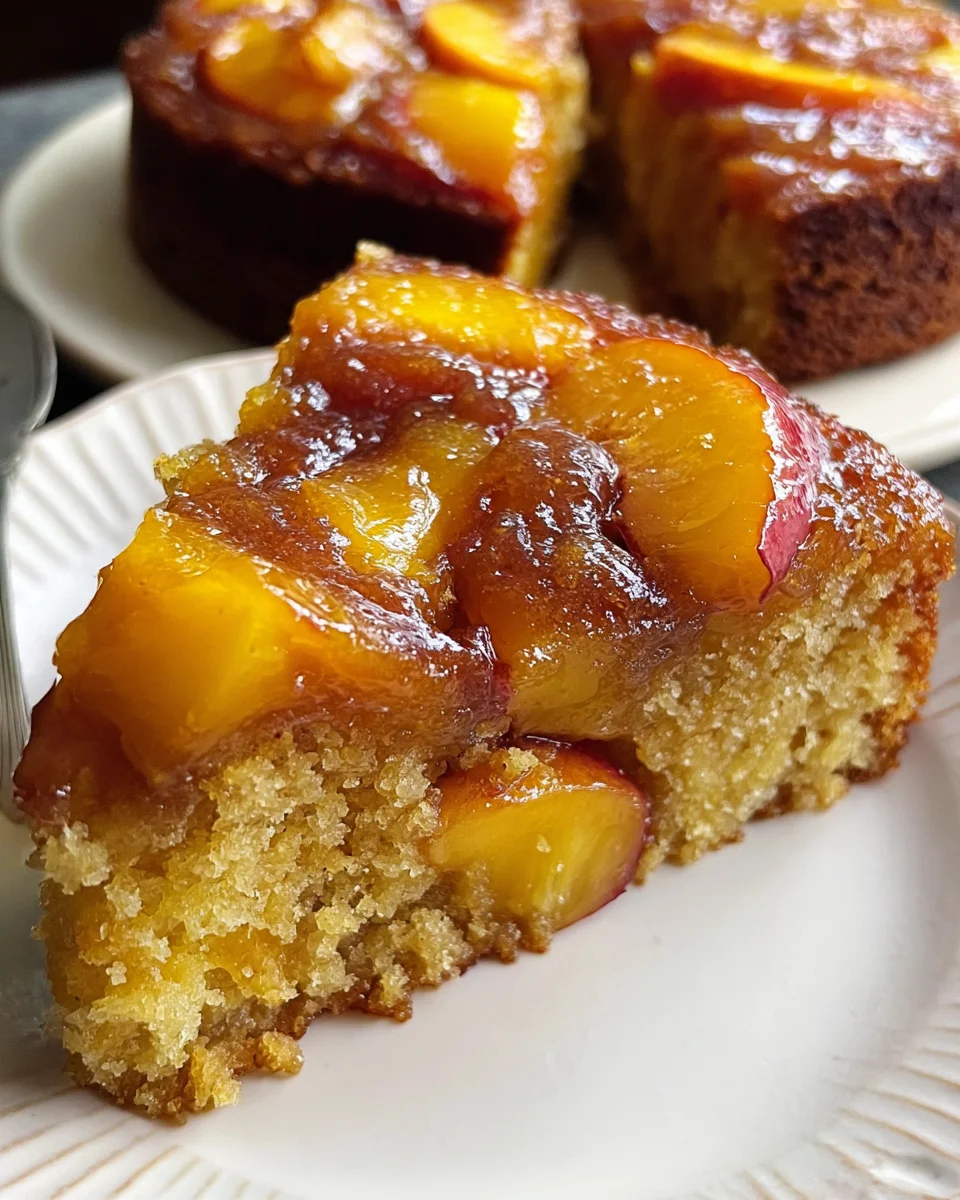 Brown Sugar Peach Cake 20 Brown
