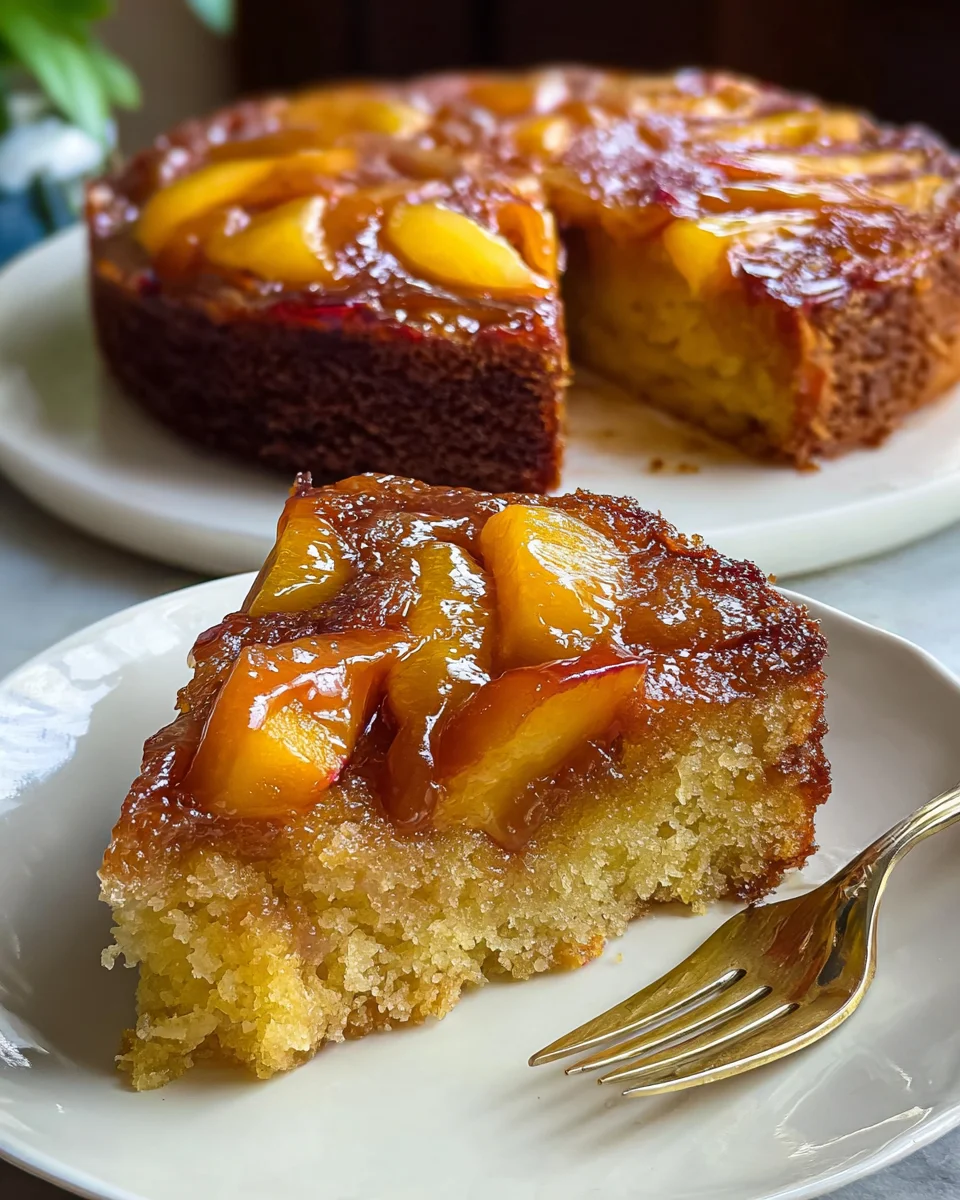 Brown Sugar Peach Cake 21 Brown