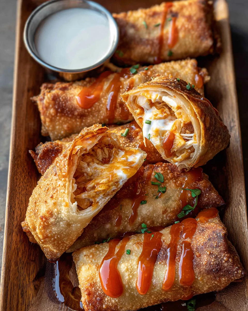 Buffalo Chicken Egg Rolls 17 Buffalo