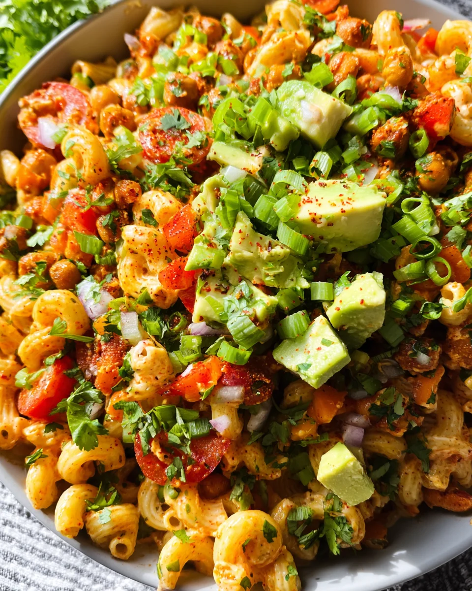 Buffalo Chickpea Pasta Salad