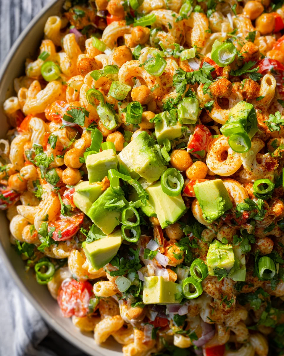 Buffalo Chickpea Pasta Salad 28 Buffalo