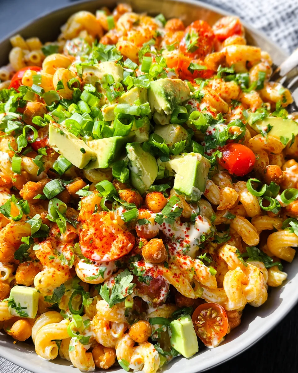 Buffalo Chickpea Pasta Salad 29 Buffalo