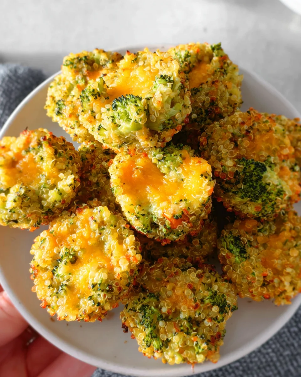 Cheesy Broccoli Quinoa Bites 17 Cheesy