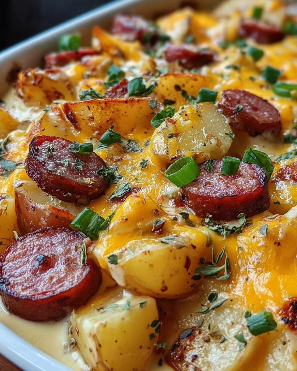 Cheesy Ranch Potatoes and Smoked Sausage 21 Cheesy