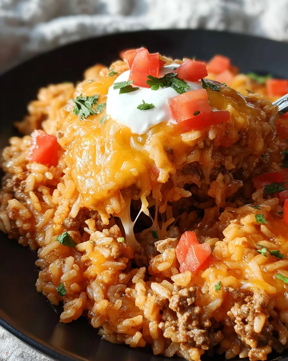 Cheesy Taco Rice Recipe