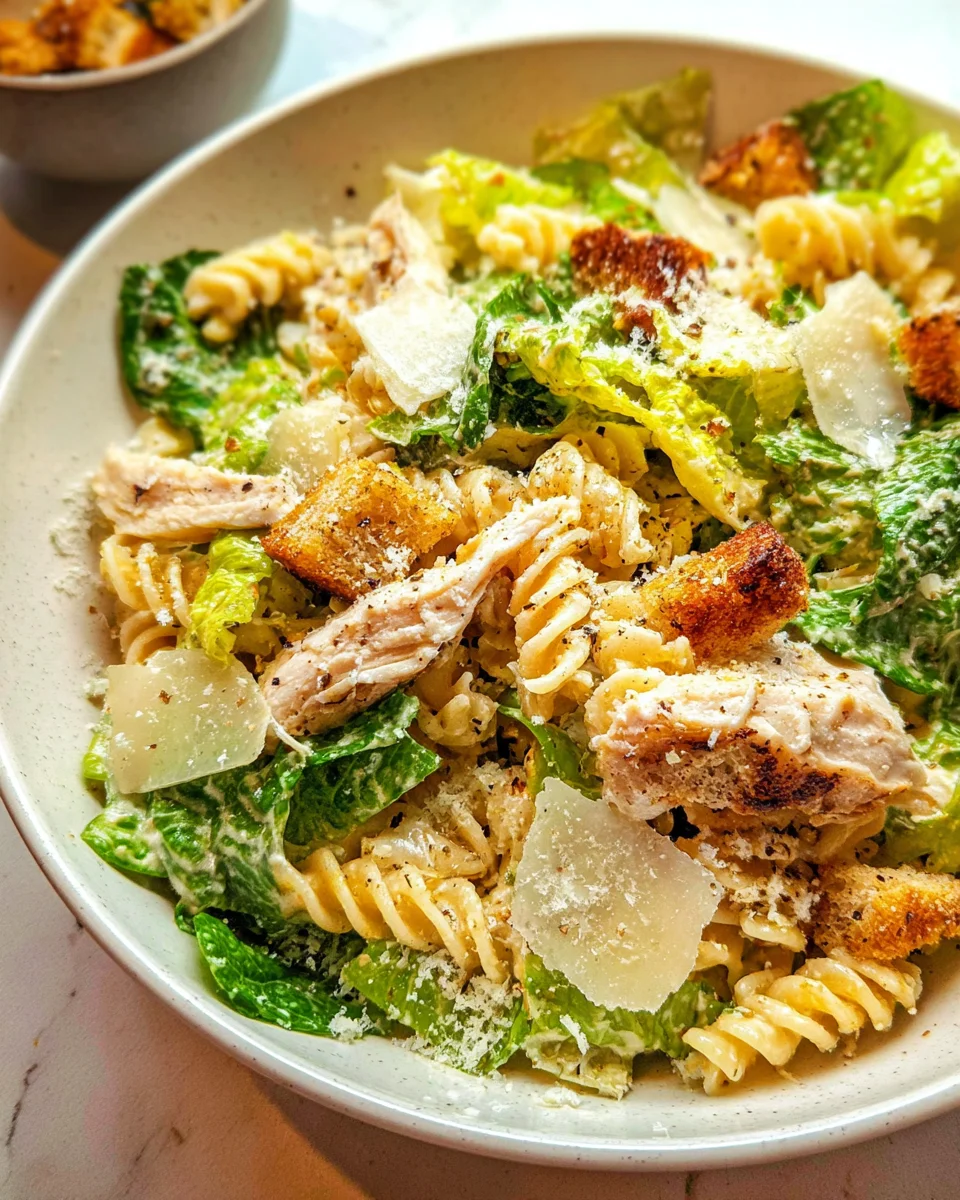 Chicken Caesar Pasta Salad
