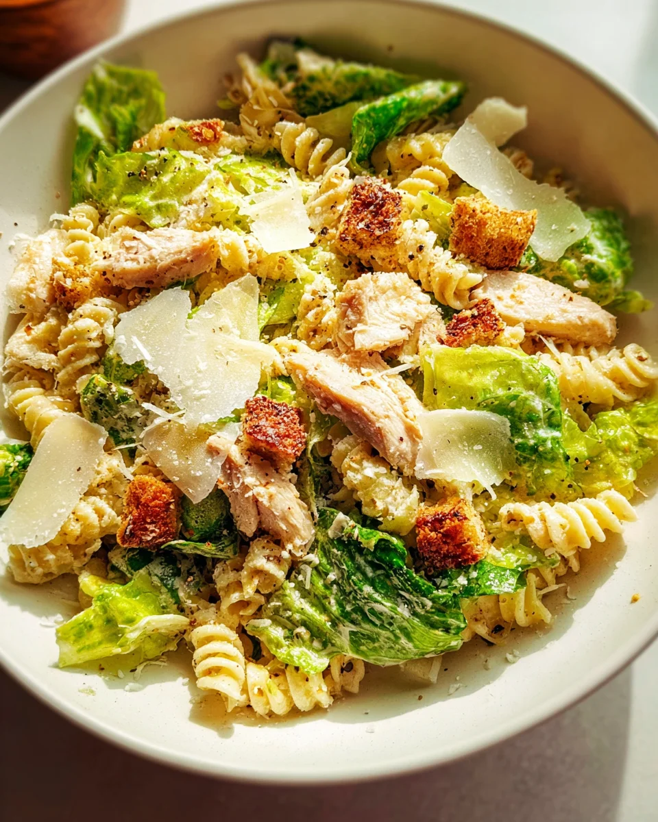 Chicken Caesar Pasta Salad 19 Chicken
