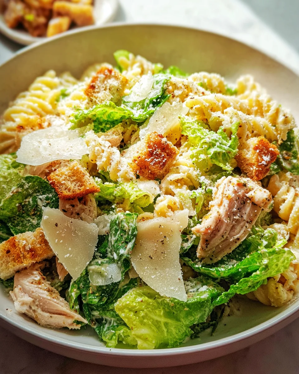 Chicken Caesar Pasta Salad 20 Chicken