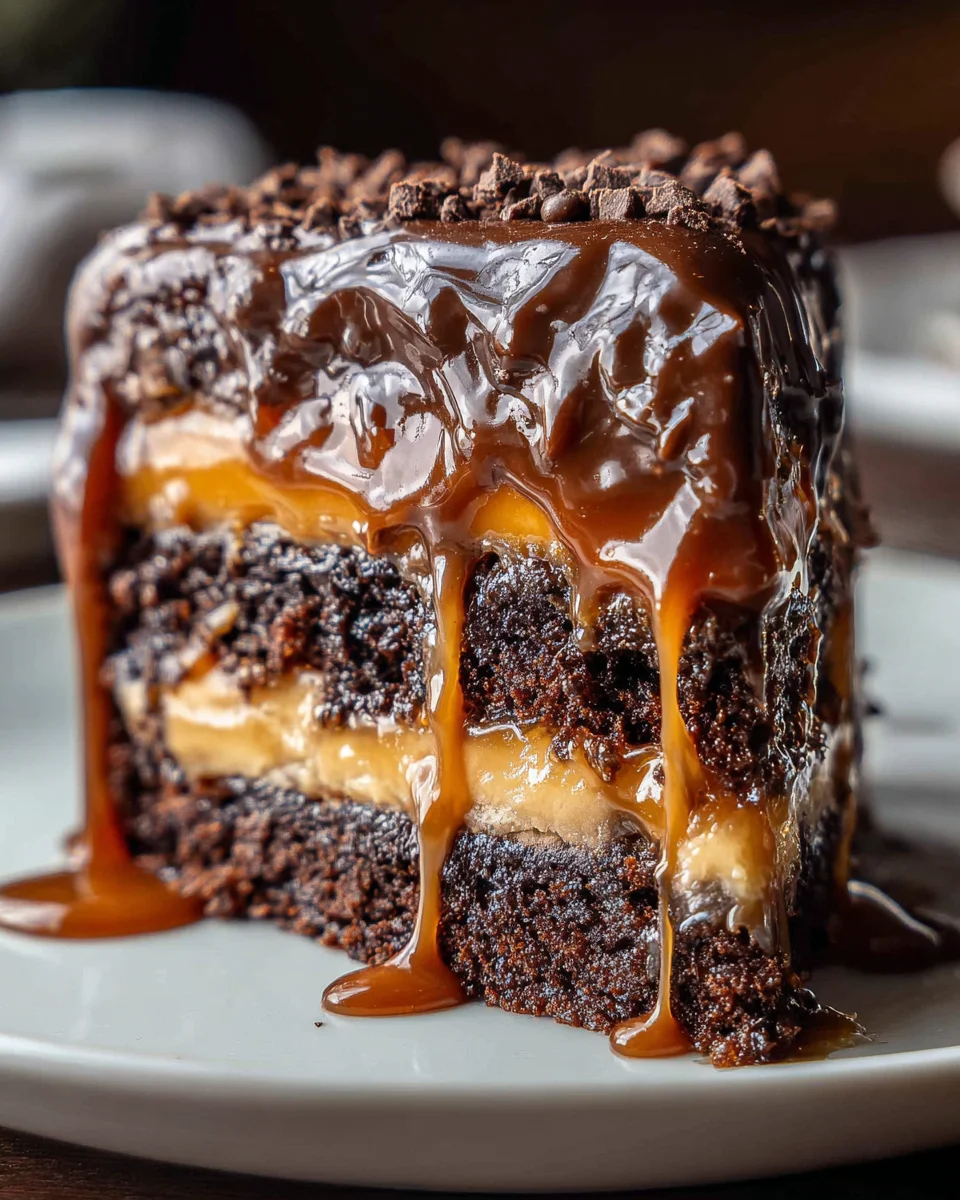 Chocolate Caramel Dump Cake Recipe