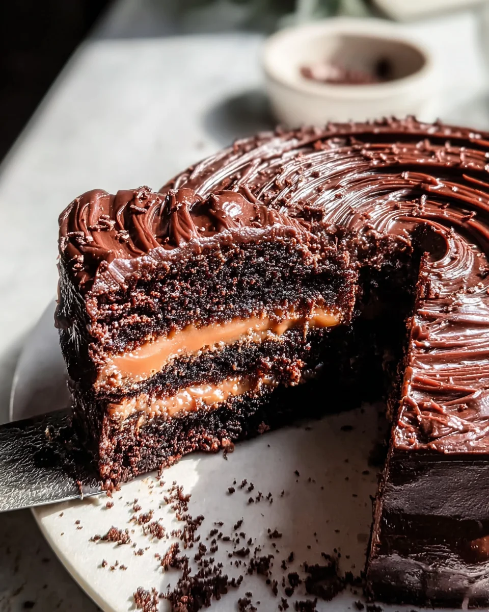 Chocolate Dulce de Leche Cake