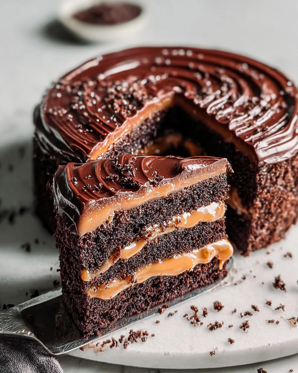 Chocolate Dulce de Leche Cake 30 Chocolate