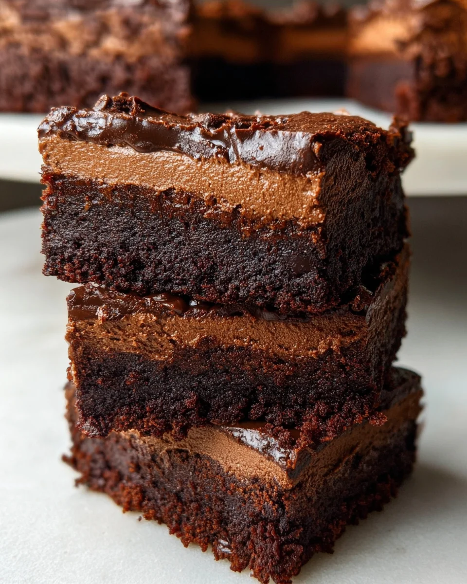 Chocolate Mousse Brownies Recipe 25 Chocolate