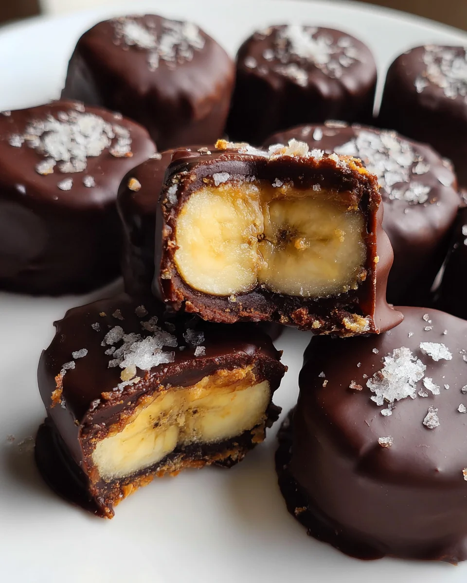 Chocolate Peanut Butter Banana Bites